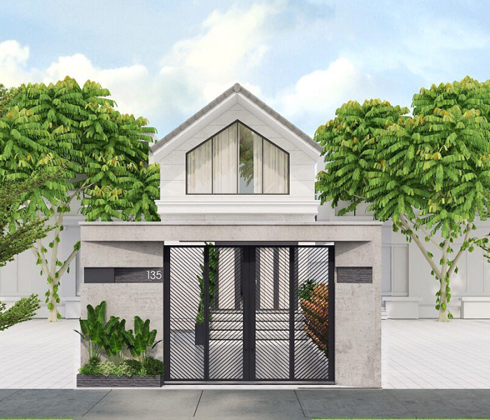 Thiết kế nhà cấp 4 mái Thái có gác lửng giúp tối ưu hóa diện tích, mang lại không gian sống rộng rải hơn
