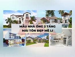 Nhà ống 2 tầng mái tôn