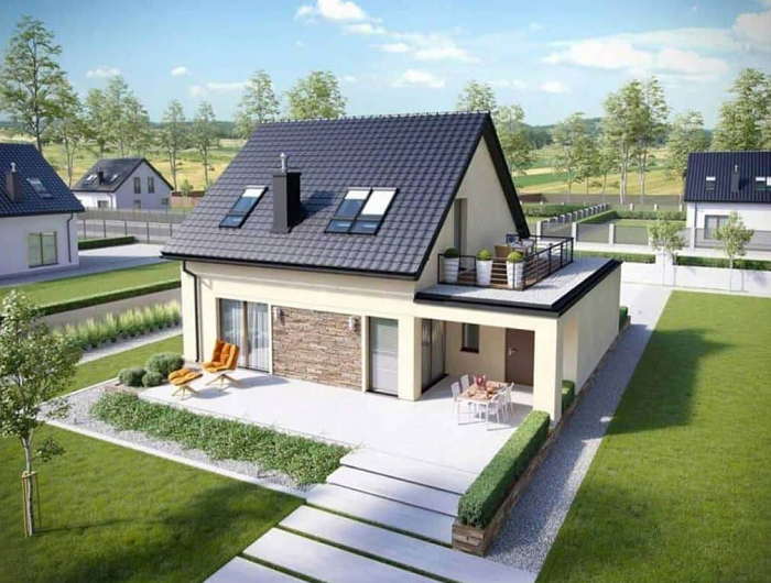 Thiết kế mái tôn tiết kiệm chi phí, cách nhiệt tốt, phù hợp nhà cấp 4 nông thôn
