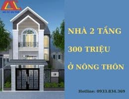 Xây nhà 2 tầng 300 triệu ở nông thôn giá rẻ đẹp bất ngờ 2023