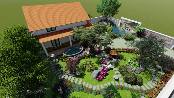 Thiết kế nhà có sân vườn đơn giản mà rẻ đẹp.