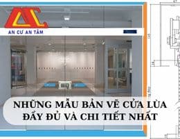 Tổng hợp các bản vẽ cửa lùa đầy đủ và chi tiết nhất