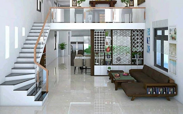 Mẫu thiết kế này giúp gia chủ tối ưu được diện tích không gian nhà.