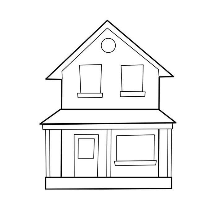 Cách vẽ ngôi nhà đẹp nhất lớp 6 đơn giản