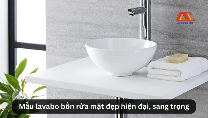 Mẫu thiết kế lavabo bồn rửa mặt đẹp hiện đại, sang trọng.