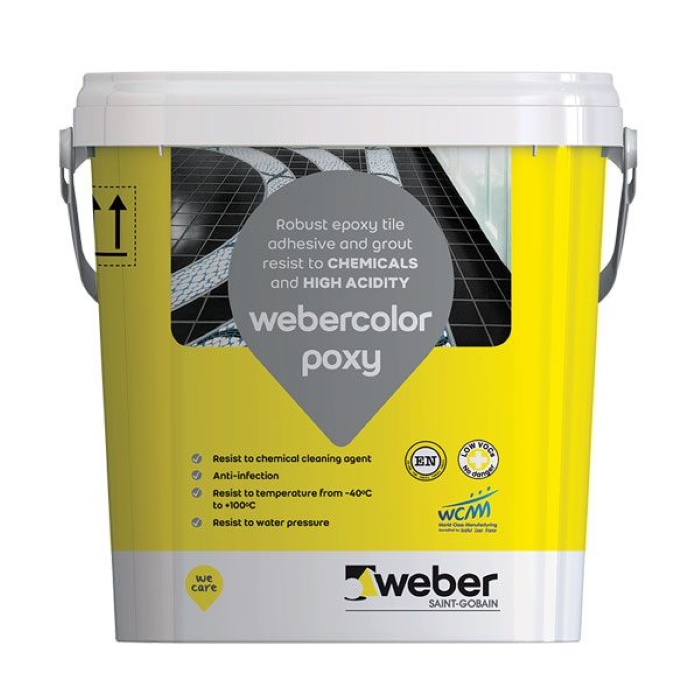 Keo dán gạch xây dựng chống thấm Weber Color Poxy