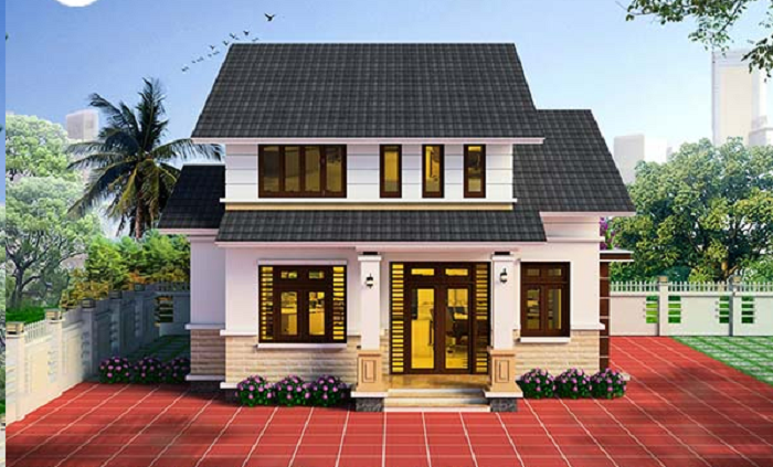 Thiết kế cổ điển kết hợp gác lửng tinh tế, phù hợp gia chủ yêu vẻ đẹp truyền thống sang trọng