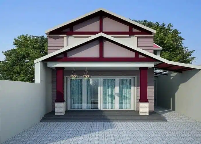 Mẫu nhà cấp 4 gác lửng thiết kế đơn giản