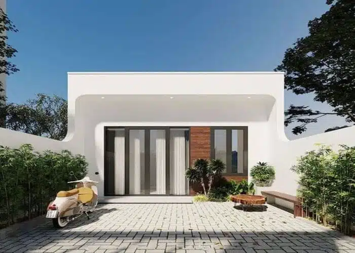 Mẫu nhà cấp 4 có gác lửng 4x12 hiện đại, sang trọng