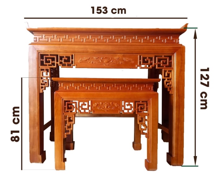Hãy sử dụng thước lỗ ban để chọn ra kích thước bàn thờ phù hợp cho không gian ngôi nhà.