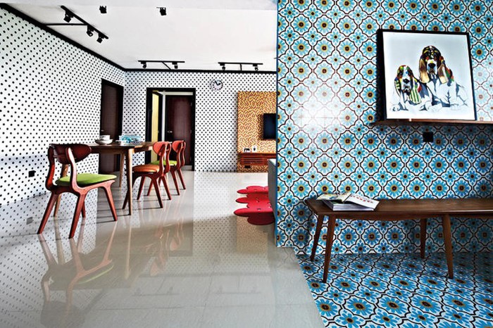 Thiết kế nội thất theo phong cách nghệ thuật mosaic