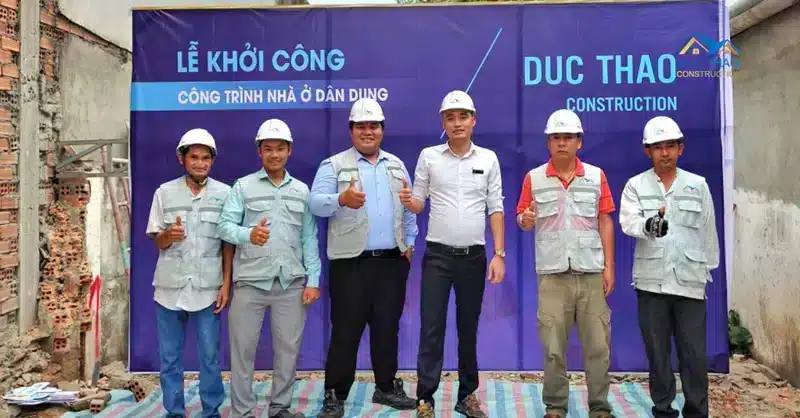 Lễ Khởi Công công trình nhà ở dân dụng tại Công ty Xây Dựng Đức Thảo