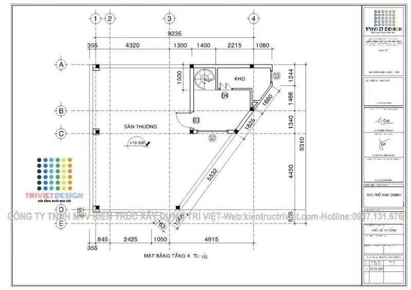 Bản thiết kế căn hộ của Kiến Trúc Trí Việt