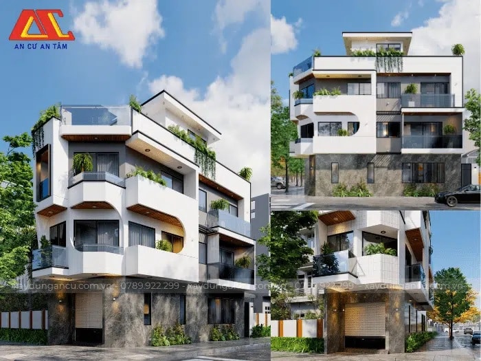 Hình ảnh 3D mặt tiền công trình của anh Đỉnh