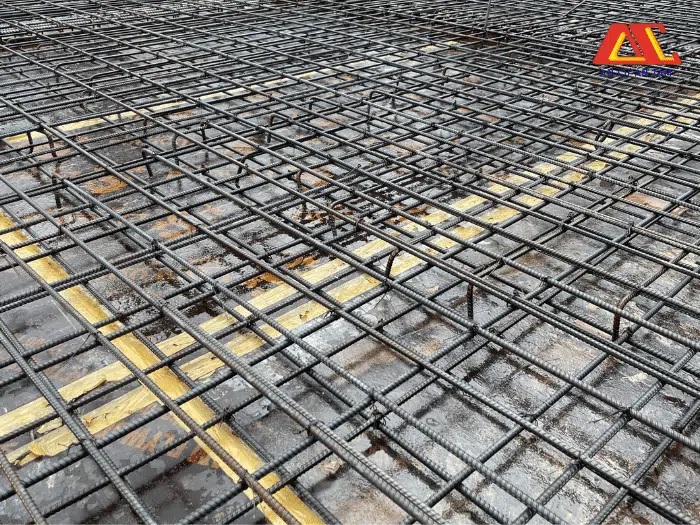 Giai đoạn chuẩn bị thi công đổ sàn cho công trình