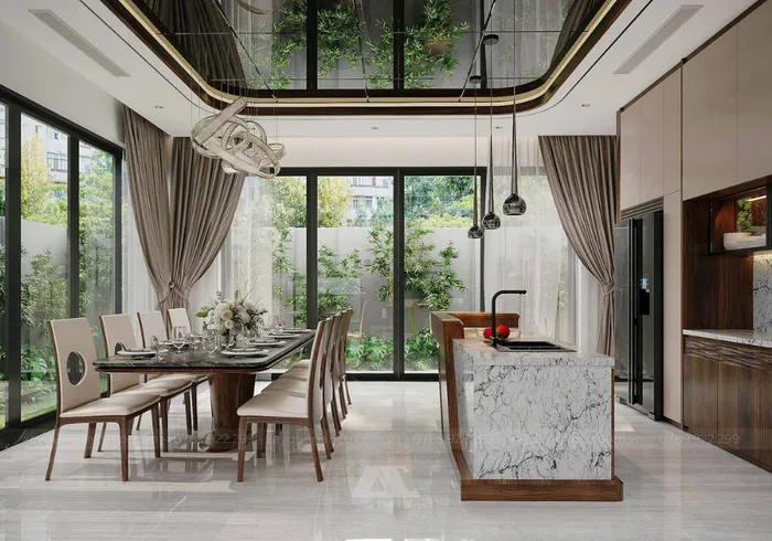 không gian thiết kế tinh giản, gọn gàng phù hợp với xu hướng hiện đại