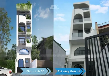 Công trình nhà phố do An Cư thi công