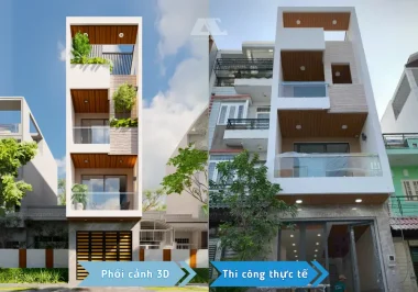 Công trình nhà phố do An Cư thi công trọn gói