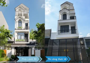 Công trình nhà phố do An Cư xây dựng trọn gói