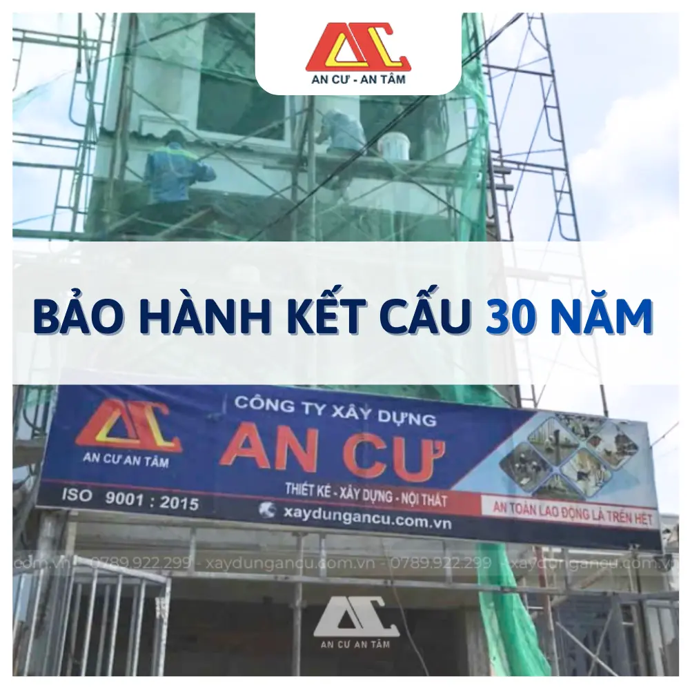 Các công trình xây dựng phần thô được cam kết bảo hành 30 năm