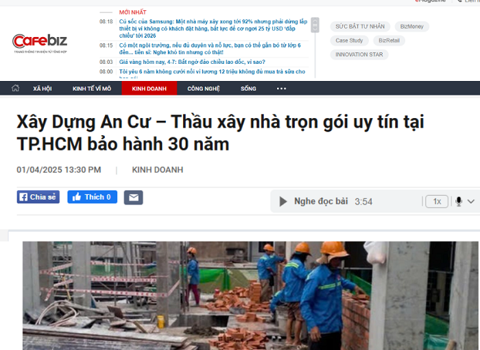 Đánh giá đến từ Báo CafeBiz.vn