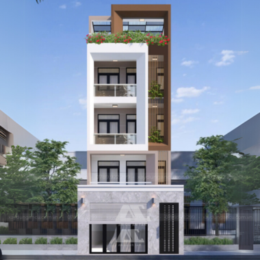Thiết kế mặt tiền căn hộ cho thuê Quận 12