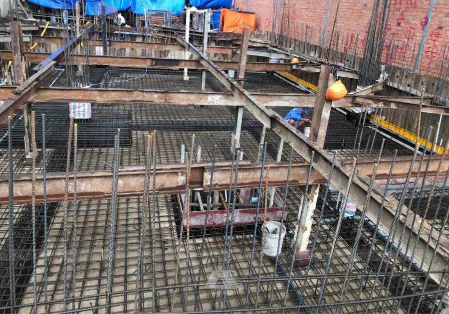 thuc hien cong tac thi cong sat thep ham