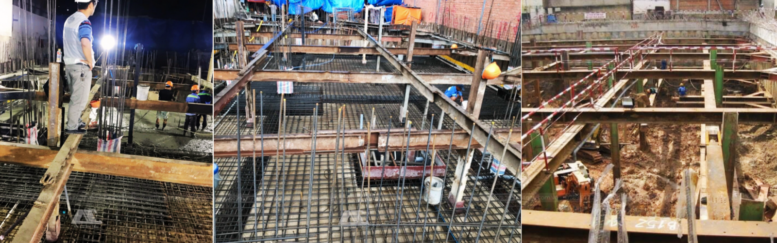 Các giai đoạn thi công căn hộ dịch vụ Phú Xuân ở Nhà Bè