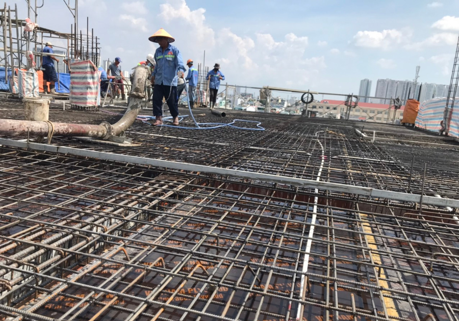 Hoàn thiện giai đoạn thép sàn