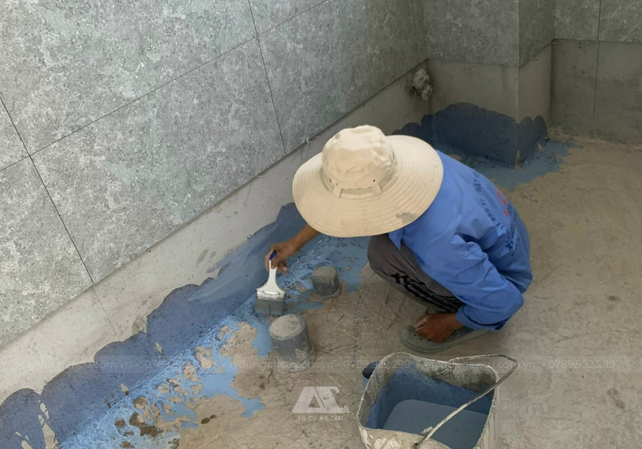 Xử lý chống thấm cho tất cả khu vực thường xuyên tiếp xúc với nước
