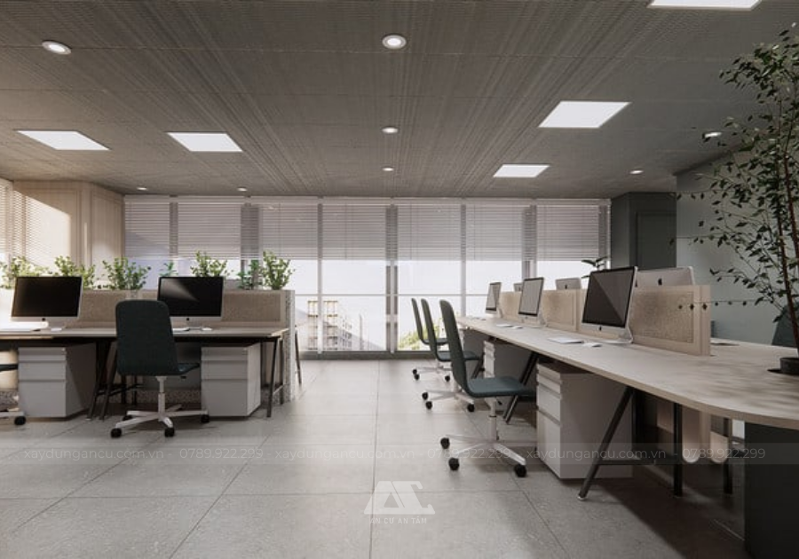 Thiết kế nội thất bên trong toà nhà văn phòng tại quận 1 Tp. Hồ Chí Minh