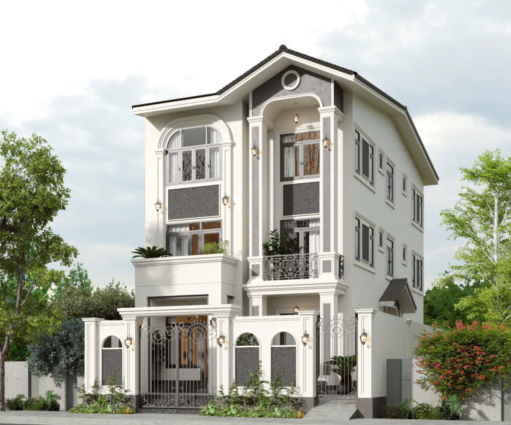 Mẫu mặt tiền căn hộ dịch vụ
