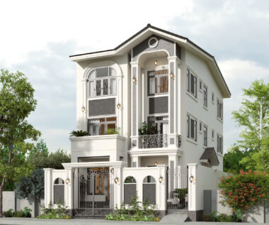 Mẫu mặt tiền căn hộ dịch vụ