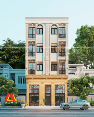 Mẫu mặt tiền căn hộ dịch vụ 3
