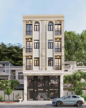Mẫu mặt tiền căn hộ dịch vụ 5