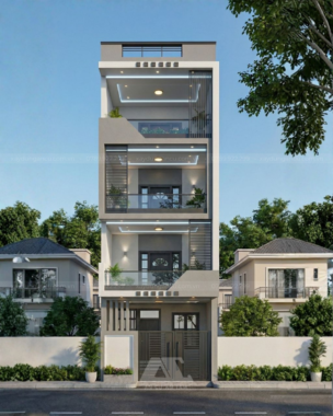 Mẫu nhà ở kết hợp văn phòng 6