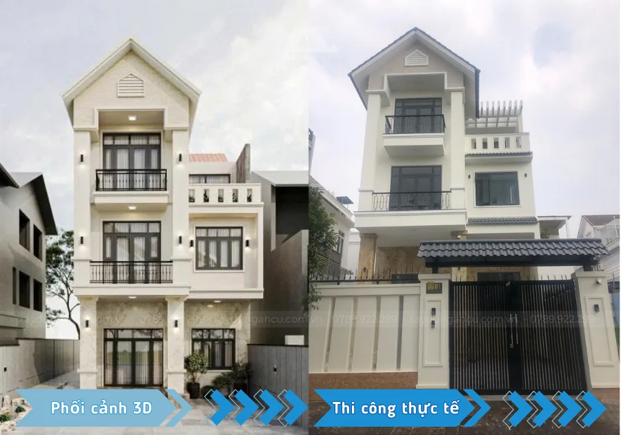 Bàn giao công trình biệt thự Chú Lâm - Bình Chánh