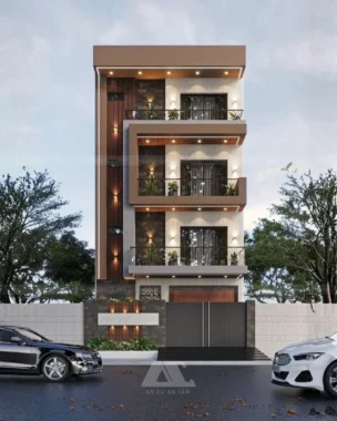Thiết kế nhà ở kết hợp văn phòng Anh Hùng - Quận 8
