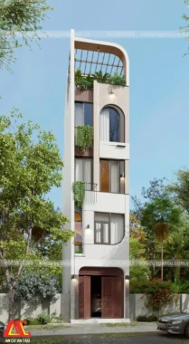 Phối cảnh 3D nhà phố hiện đại Anh Thoại - Bình Thạnh