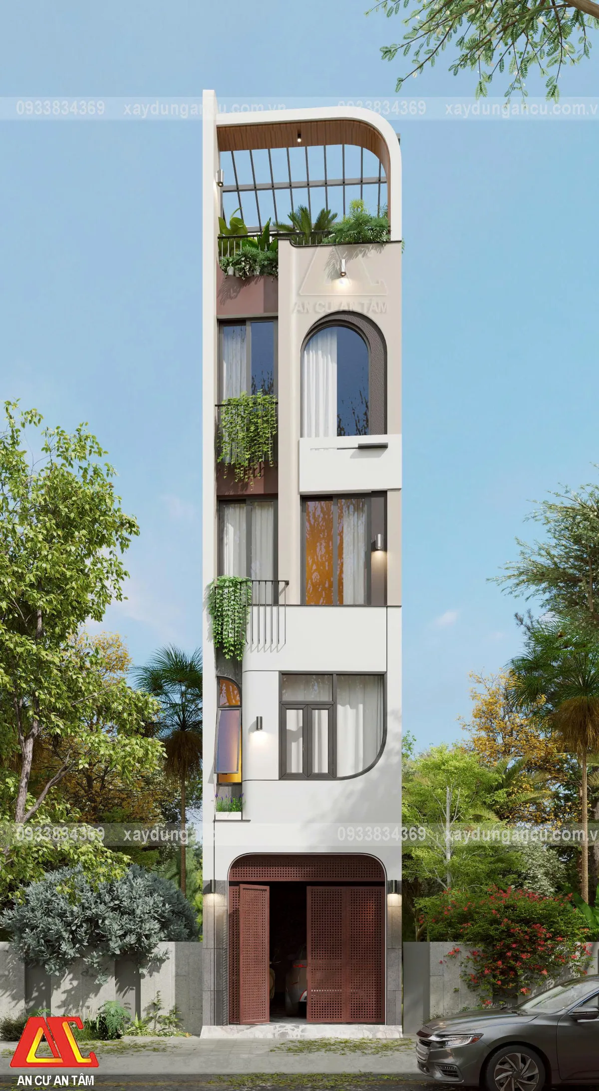 Phối cảnh 3D nhà phố Anh Thoại - Bình Thạnh