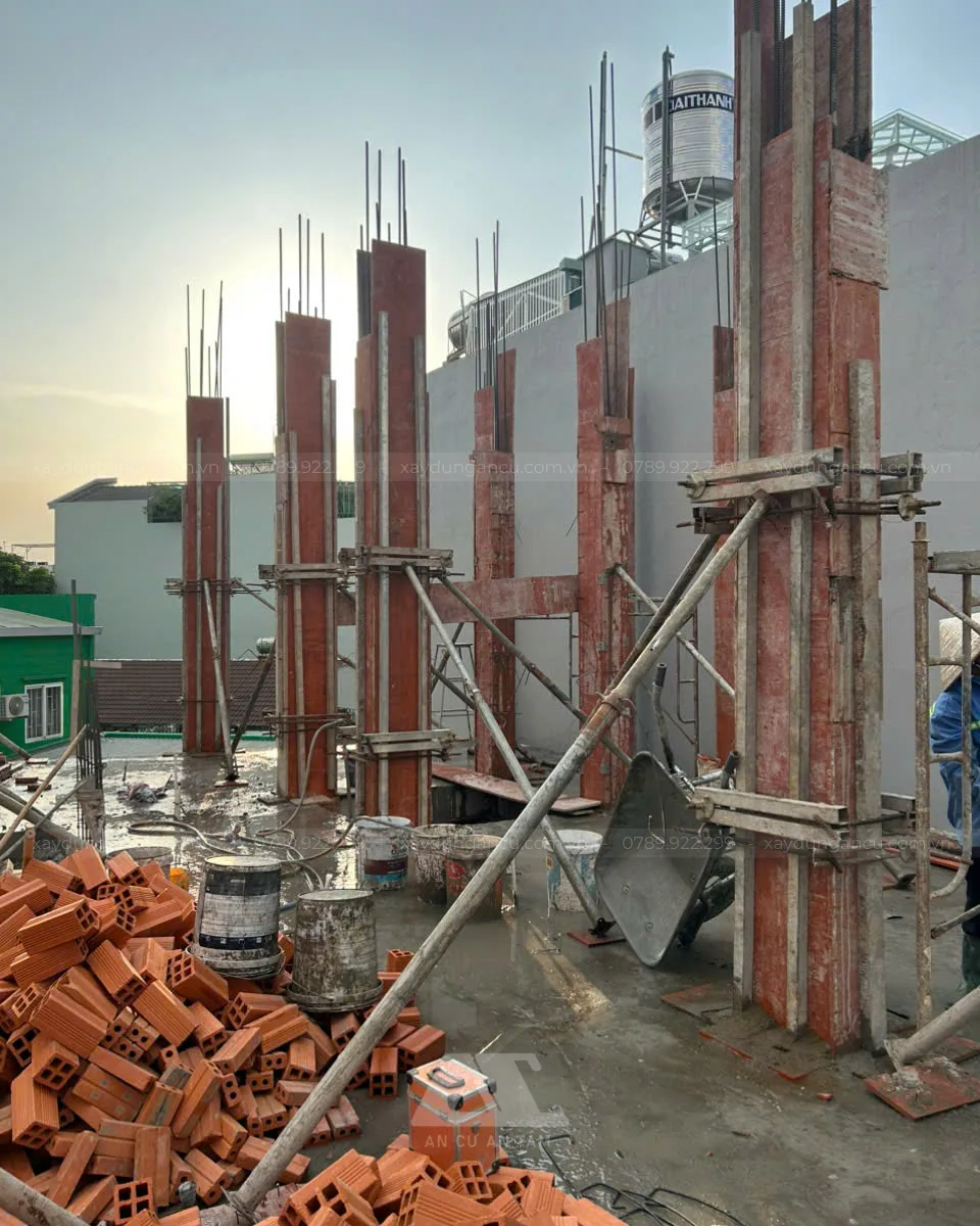 Thi công căn hộ dịch vụ Anh Hoàng - Thủ Đức