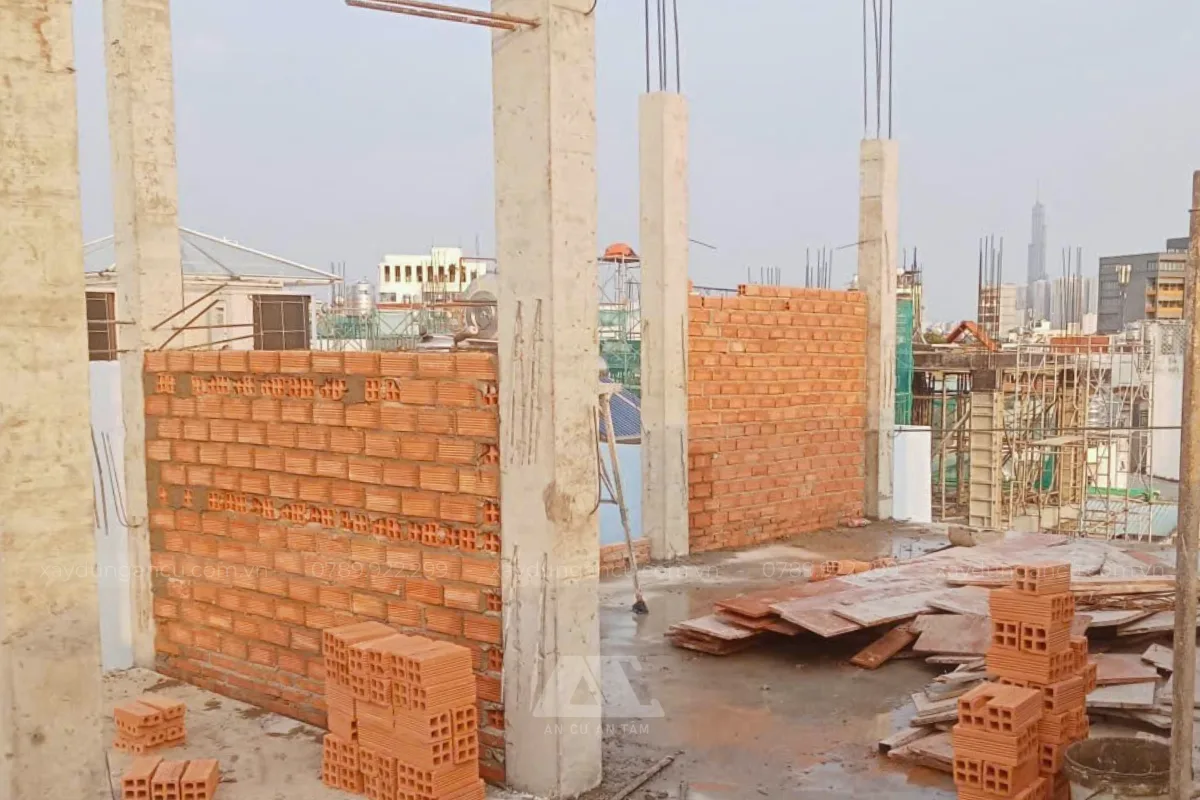 Thi công căn hộ dịch vụ Chị Quỳnh - Bình Thạnh