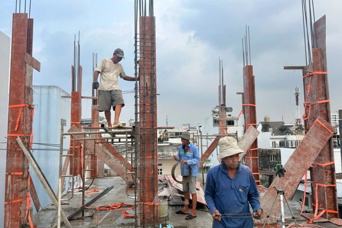 Thi công căn hộ dịch vụ Chị Quỳnh - Bình Thạnh