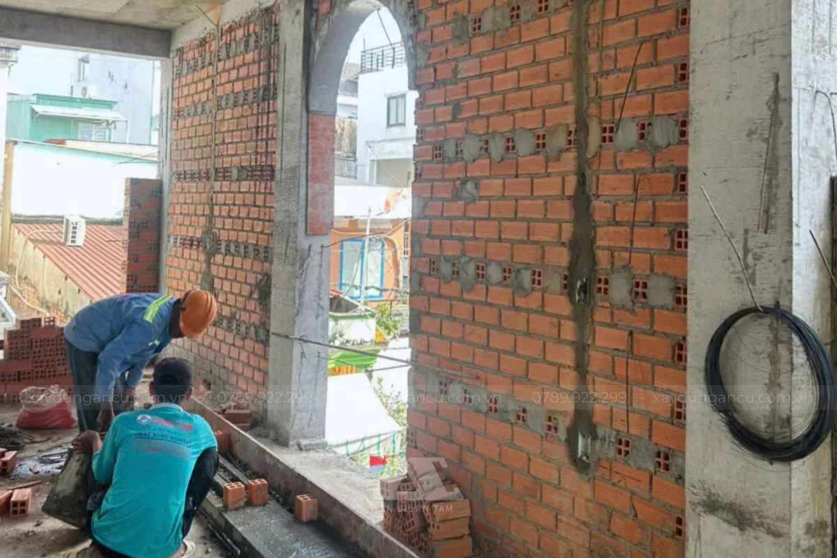 Thi công căn hộ dịch vụ Chị Quỳnh - Bình Thạnh