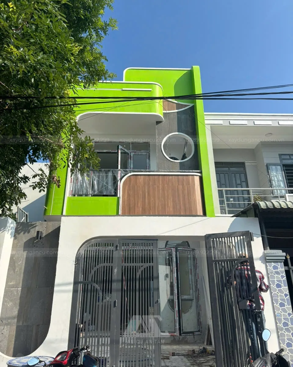 Thi công nhà phố Anh Kiều - Long An