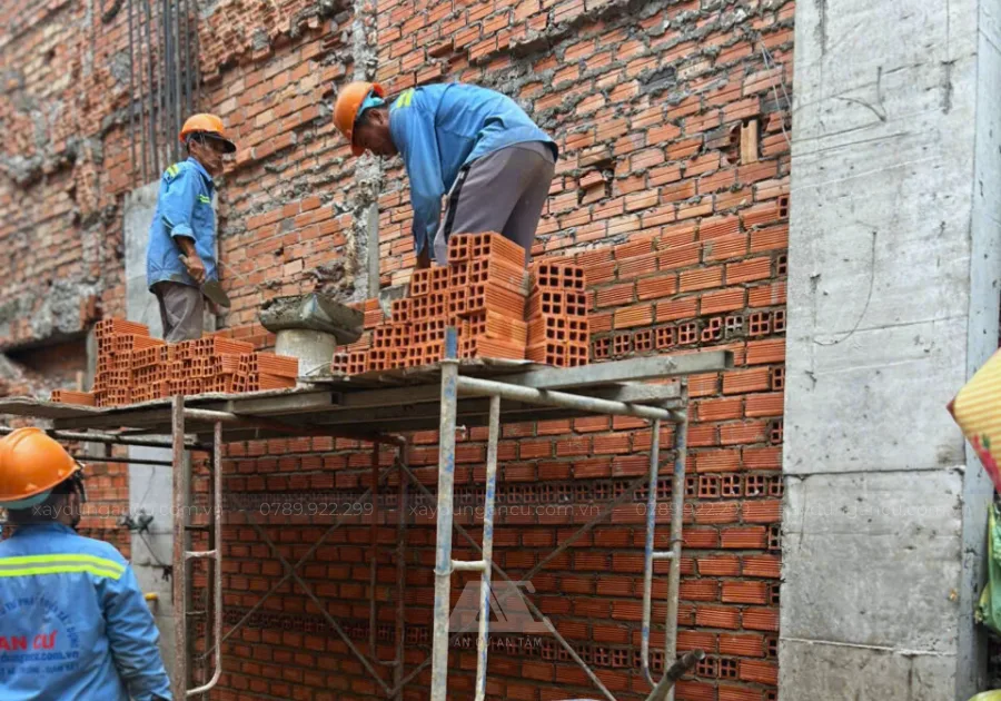 Thi công nhà phố Thầy Tuệ - Quận 3