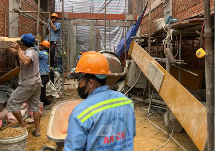 Thi công nhà phố Thầy Tuệ - Quận 3