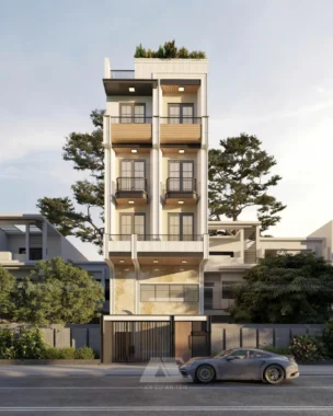 Thiết kế căn hộ dịch vụ Anh Tú - Quận 8